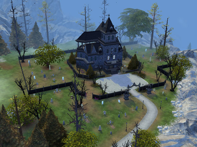 Sims 4: Любой вампир мечтает о таком же особняке, как у легендарного основателя Форготн Холлоу.