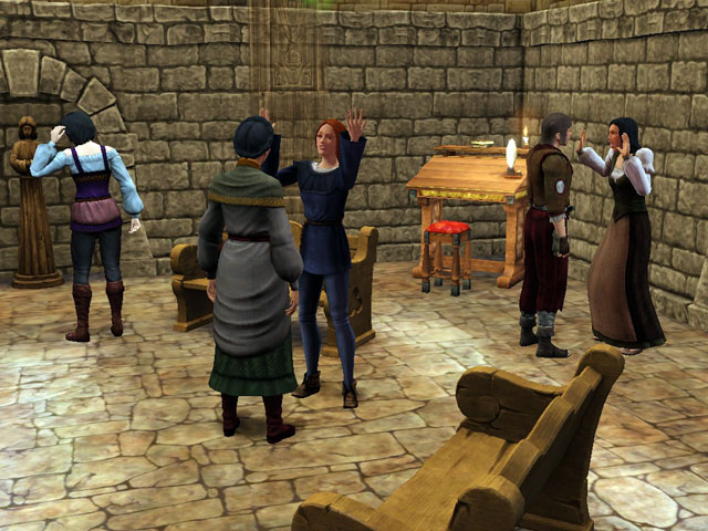 Sims Medieval: У петерианского священника те же проблемы, но другой подход.