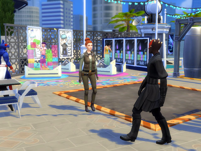 Sims 4: На фестиваль «УмниКон» собираются гики со всей округи.