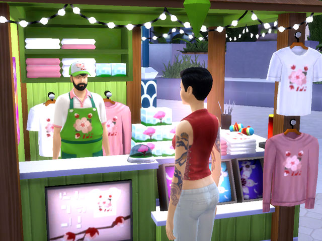 Sims 4: В сувенирных лавках продаются уникальные товары.