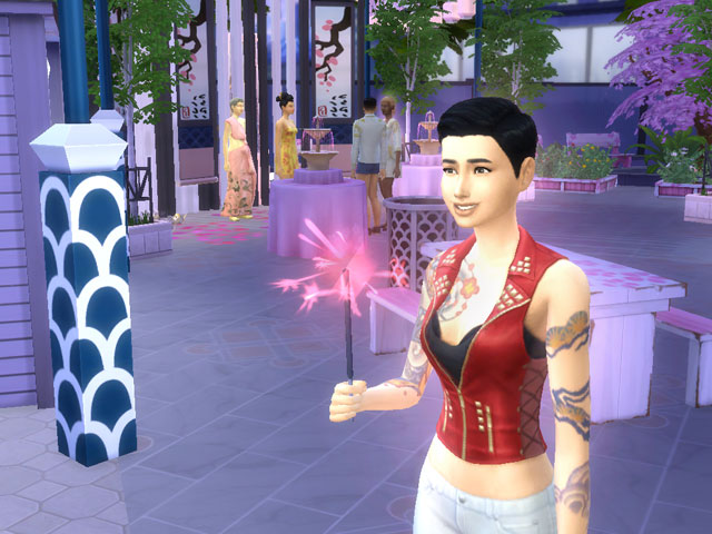Sims 4: Жители с удовольствием посещают фестивали.