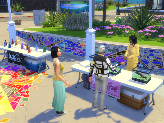 Sims 4: На блошином рынке можно найти недостающие элементы коллекций. 
