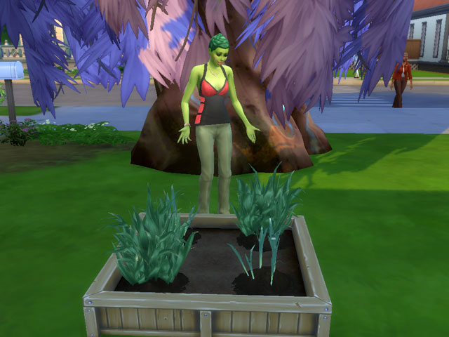 Sims 4: Город наводнили зеленокожие персонажи.