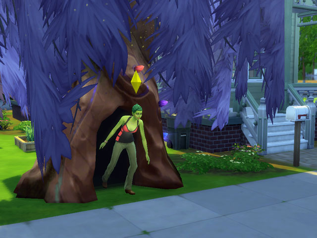 Sims 4: Раз в сутки персонаж может «путешествовать» с помощью волшебного портала.