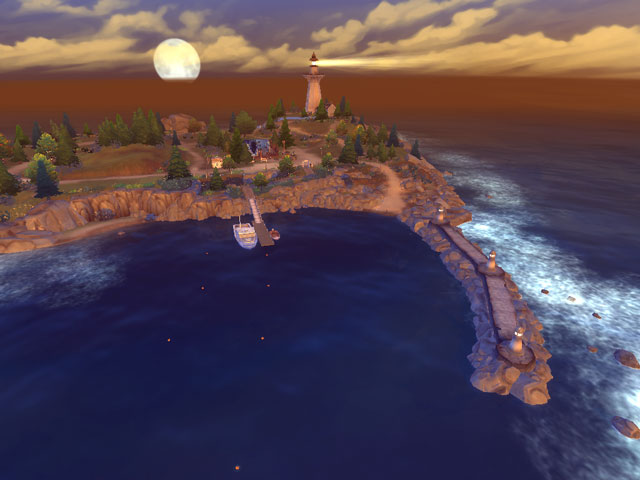 Sims 4: На острове Дедграсс можно посетить старый маяк, городской музей и старое кладбище домашних питомцев.