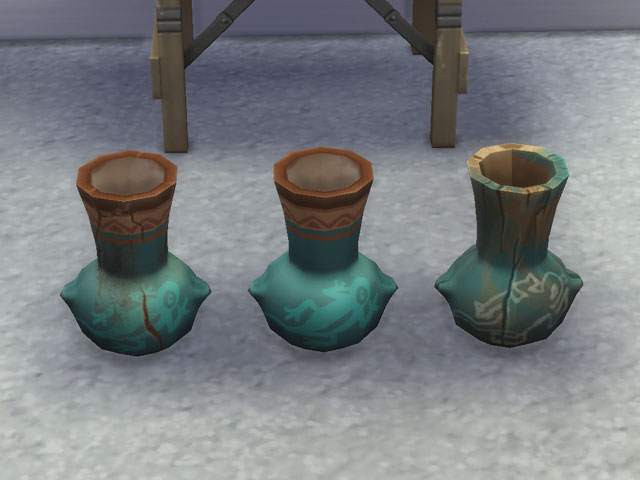 Sims 4: Декоративная омисканская ваза: плохое качество, великолепное качество и подделка.