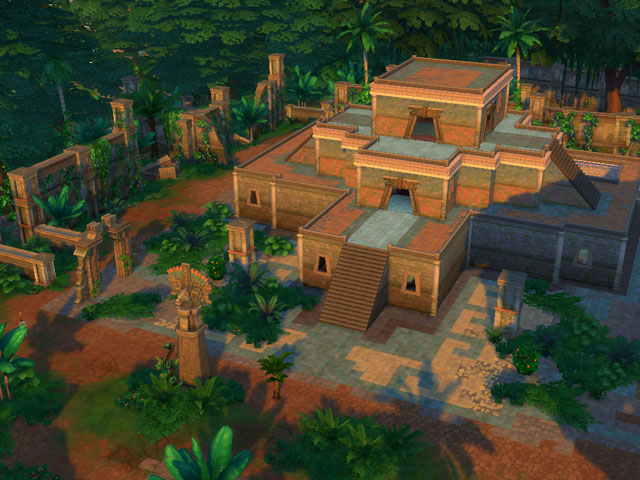 Sims 4: Древние храмы славятся не только сокровищами, но и хитроумными ловушками.