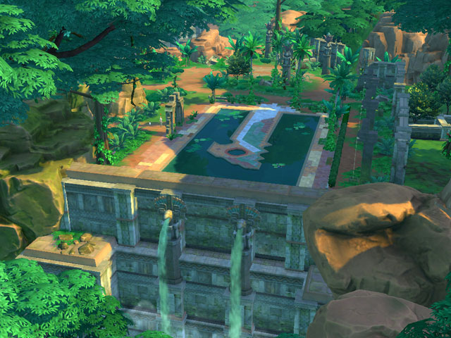 Sims 4: Бассейн на заднем дворе теперь может выглядеть не хуже, чем древние омисканские купальни.