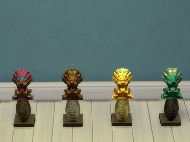 Sims 4: Все ножи для сбора урожая: поддельный, бронзовый, золотой и украшенный амазонитом.