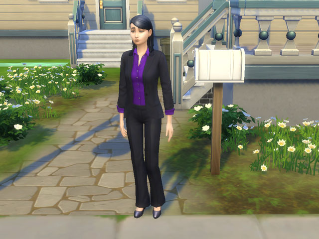 Sims 4: Женская униформа главного детектива.