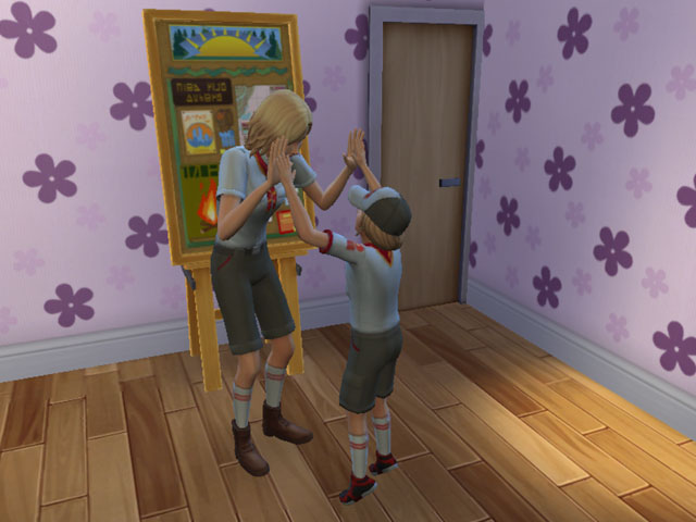 Sims 4: У скаутов есть форма и особое скаутское приветствие.
