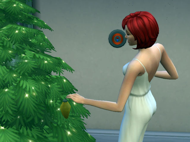 Sims 4: Новогоднюю елку можно нарядить самостоятельно.