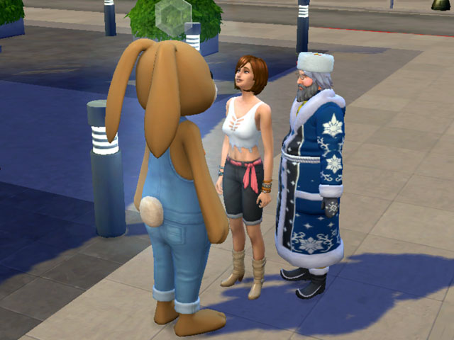 Sims 4: Праздничных персонажей можно встретить в любое время и в любом месте.