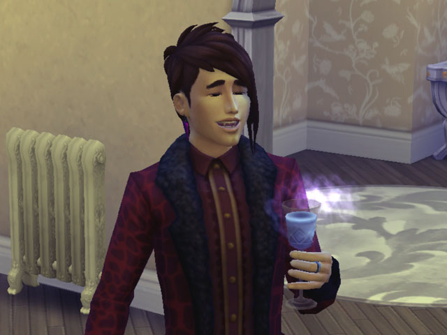 Sims 4: С помощью коктейля «Доза изменения» вампир сможет заново распределить свои баллы способностей.
