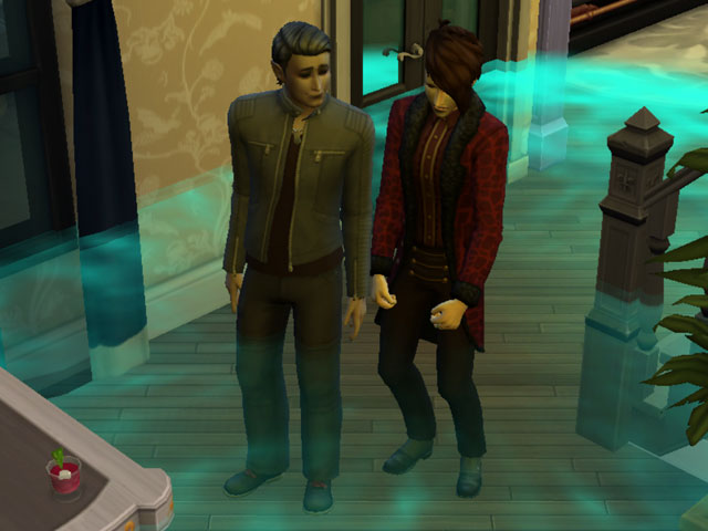 Sims 4: Вампир, передающий вдохновение всем окружающим. 