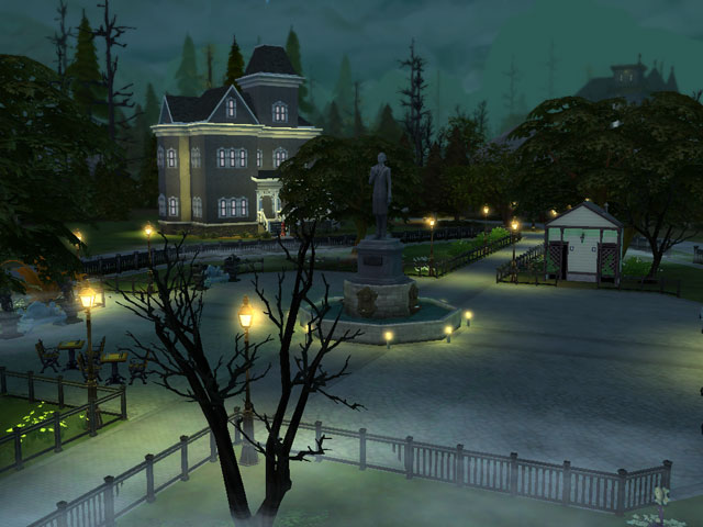 Sims 4: В вампирском городе Форготн Холлоу ночь длится дольше.