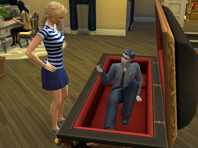 Sims 4: В гробу можно заняться любовью или зачать ребенка.