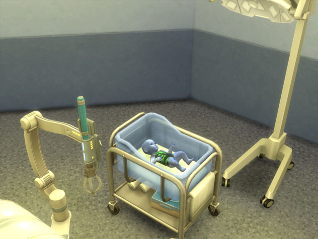 Sims 4: Иногда рождаются очень странные младенцы.