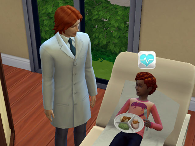 Sims 4: Мужская униформа врача-специалиста.