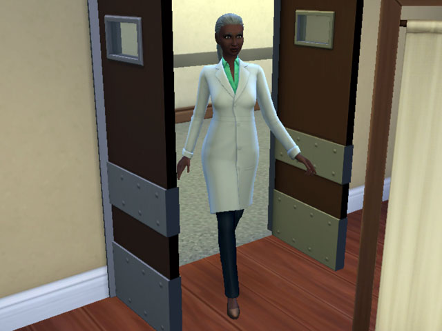Sims 4: Женская униформа врача-специалиста.