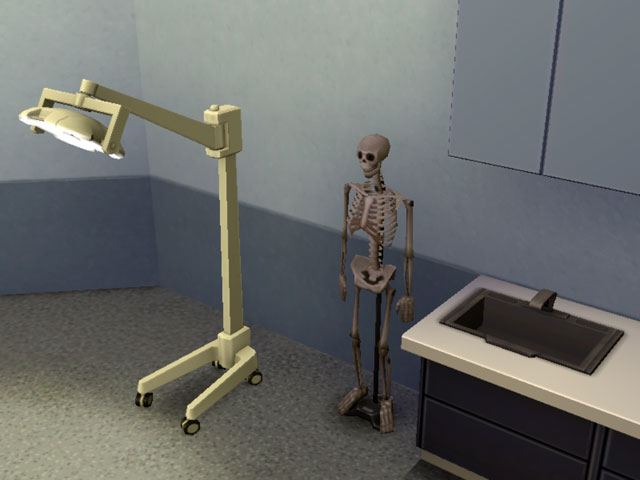 Sims 4: Анатомическое пособие и лампу из операционной можно поставить и у себя дома.
