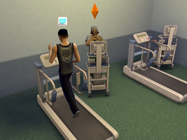 Sims 4: Несчастного пациента можно погонять на беговых дорожках. В диагностических целях, естественно.