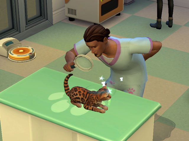 Sims 4: У этого бедняги кружится голова и льются слюни изо рта.