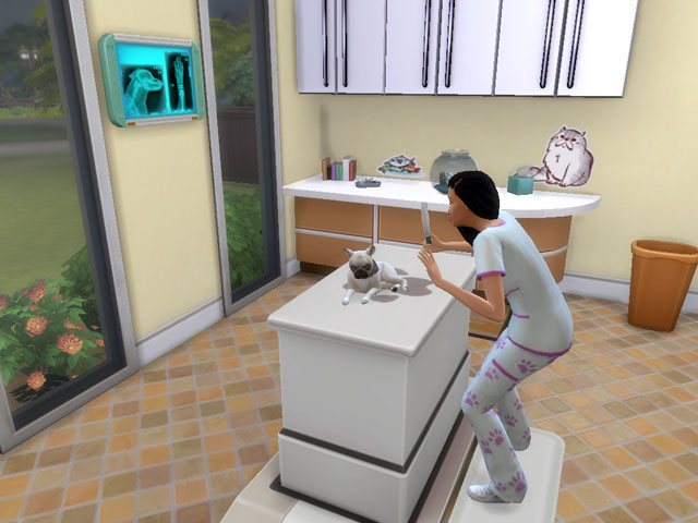 Sims 4: На столе для осмотра можно вылечить большинство болезней.