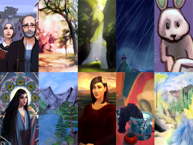 Sims 4: Примеры классических картин большого размера.