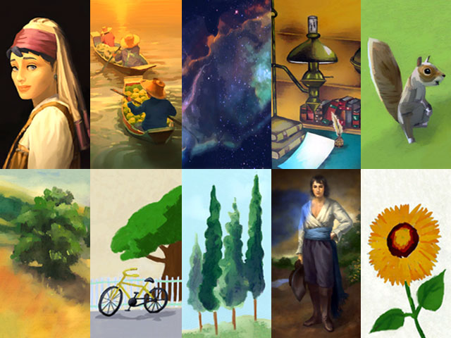 Sims 4: Примеры картин в жанре реализма большого размера.
