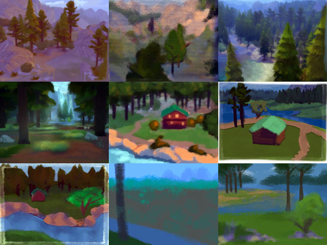 Sims 4: Примеры пейзажей.