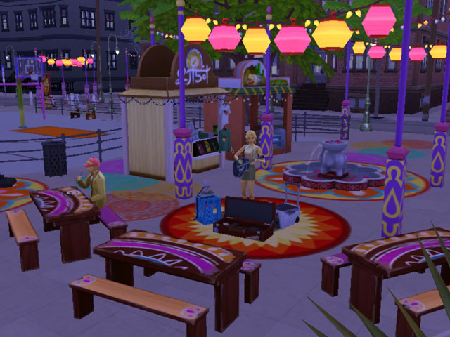 Sims 4: Фуд-корт на фестивале специй.