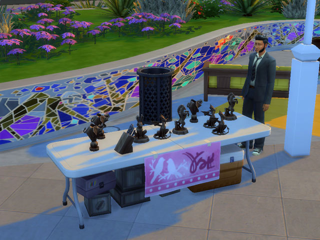 Sims 4: Торговец, избавляющийся от своих поделок.