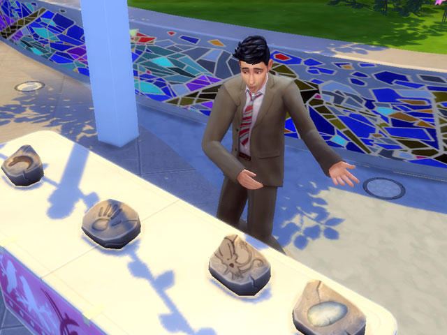 Sims 4: Торговец окаменелостями.