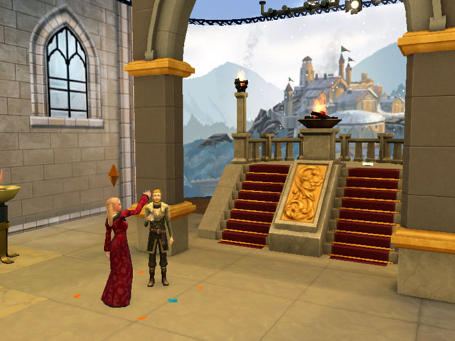 Sims 4: Съемки в средневековых декорациях. 