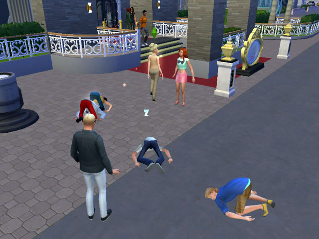 Sims 4: Некоторые фанаты теряют сознание, не выдержав блеска звездного величия.
