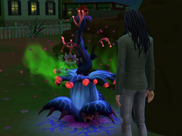 Sims 4: Взрослые растения приносят плоды, но перед этим нужно за ними немного поухаживать, чтобы они раскрылись. 