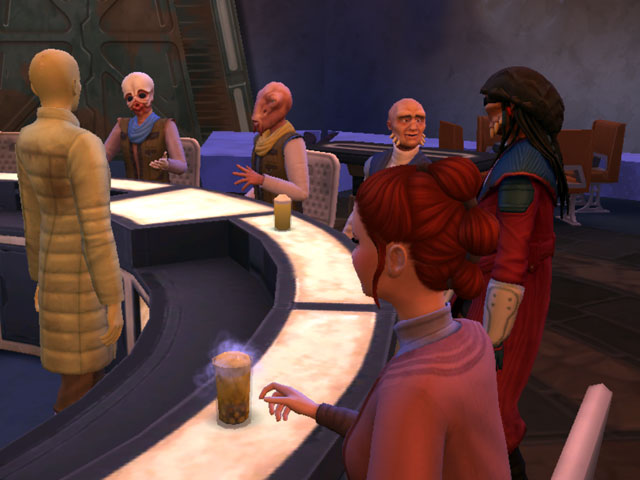 Sims 4: В кантине Оги кого только ни встретишь! 