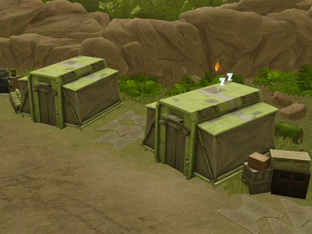 Sims 4: Палатку повстанцев на Земле можно использовать как любую другую.