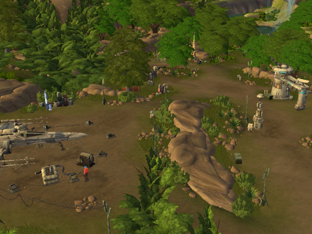 Sims 4: Лагерь Сопротивления «прячется» в лесу. 