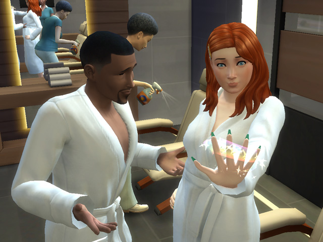 Sims 4: Красивые ногти всегда поднимают симам настроение.