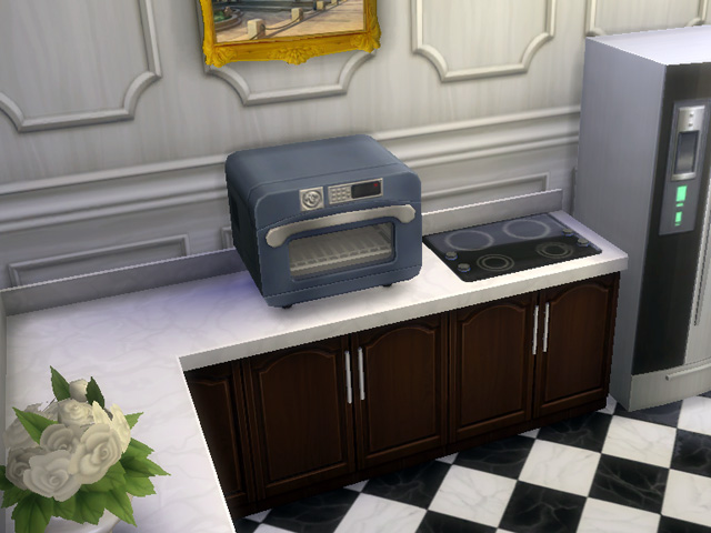 Sims 4: Не слишком компактный вариант для кухни.
