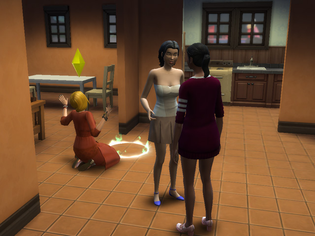 Sims 4: Успешно проведенный ритуал сильно облегчает работу на участке. 