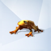 Sims 4: Золотая лягушка с гематитом и волнообразными полосками