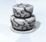 Sims 4: Бело-черный торт