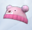 Розовая шапочка «Медведь»