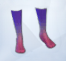 Фиолетово-розовые носки до середины голени
