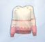 Кремово-розовый детский свитер