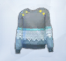 Серо-синий детский свитер